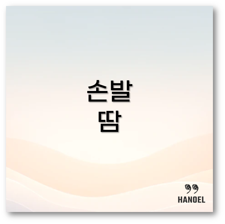 손발 땀
