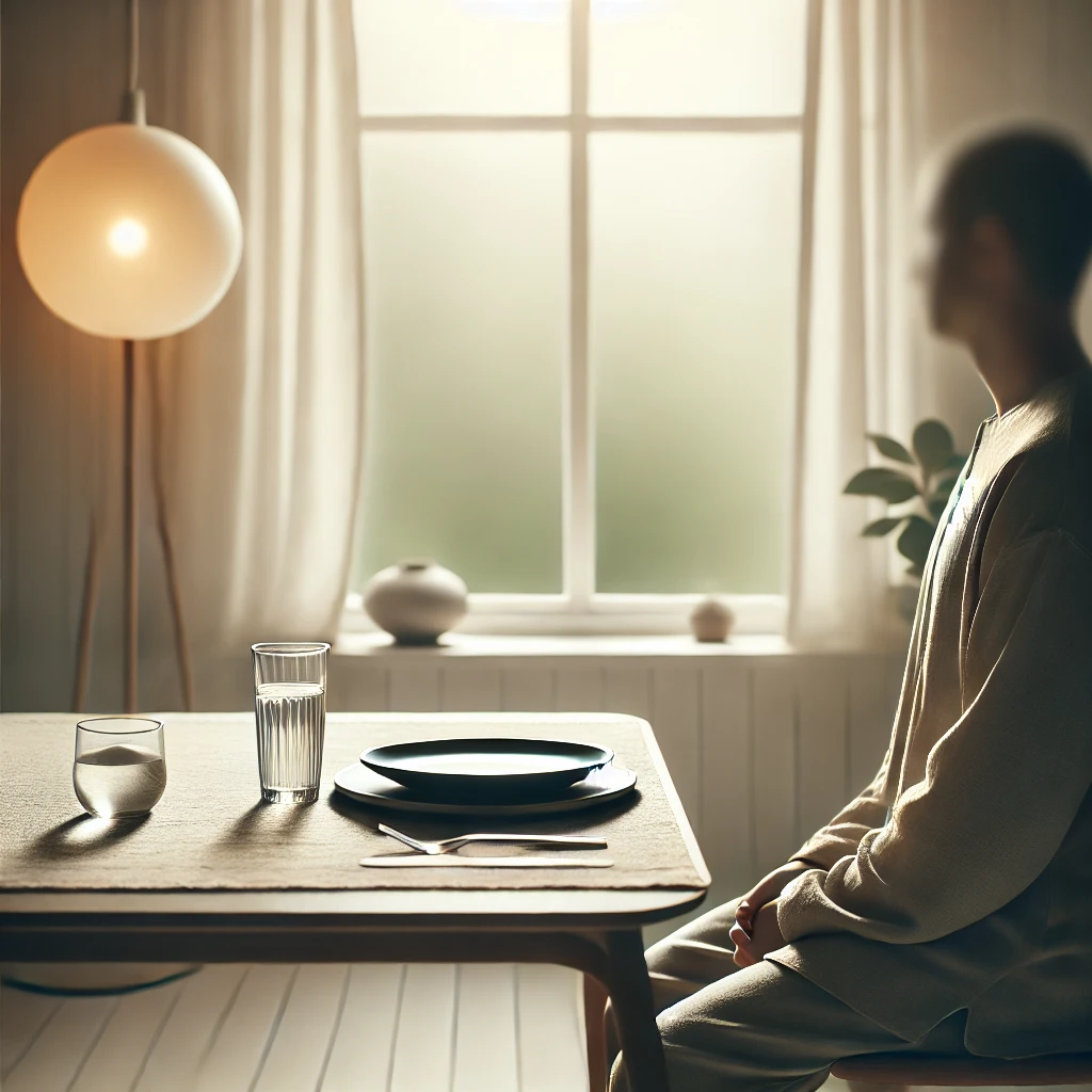 금식 중인 사진