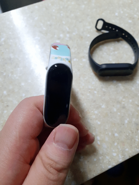 스마트밴드 m5 포켓몬 밴드 메뉴들 액정은 터치가 안되는 것임!! 액정 누르지 말자!!