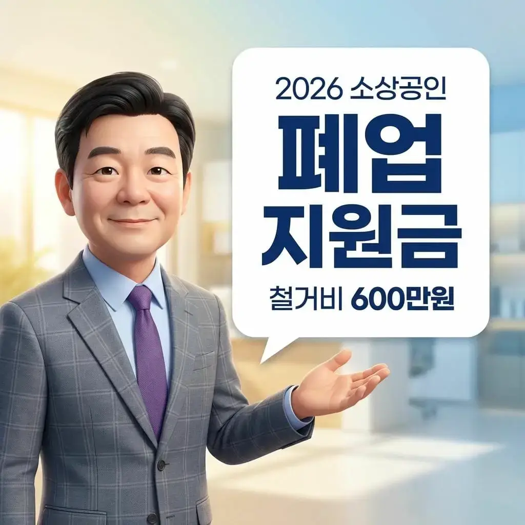 2026 소상공인 희망리턴패키지 폐업 지원금 및 점포 철거비 신청 안내 아바타 이미지