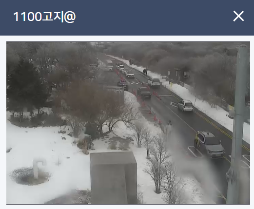 제주도 도로 cctv 날씨, 도로상황 보기