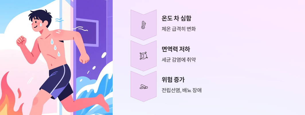 온도 차 심함