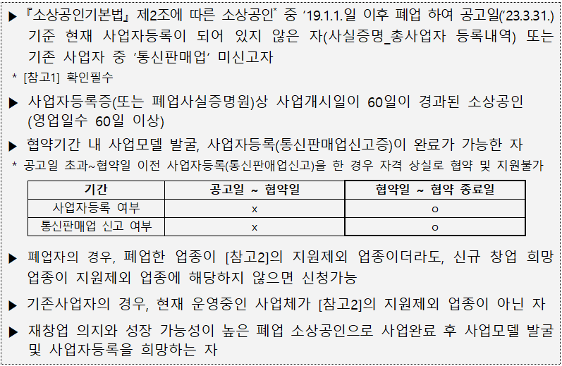 희망리턴패키지 재창업사업화