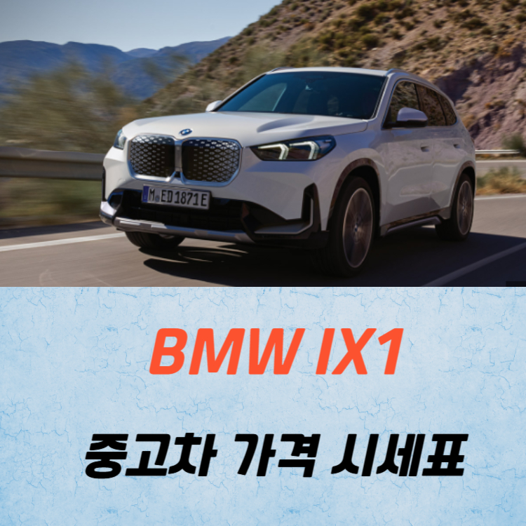 BMW IX1 중고차 가격 시세표 고속 시내 연비