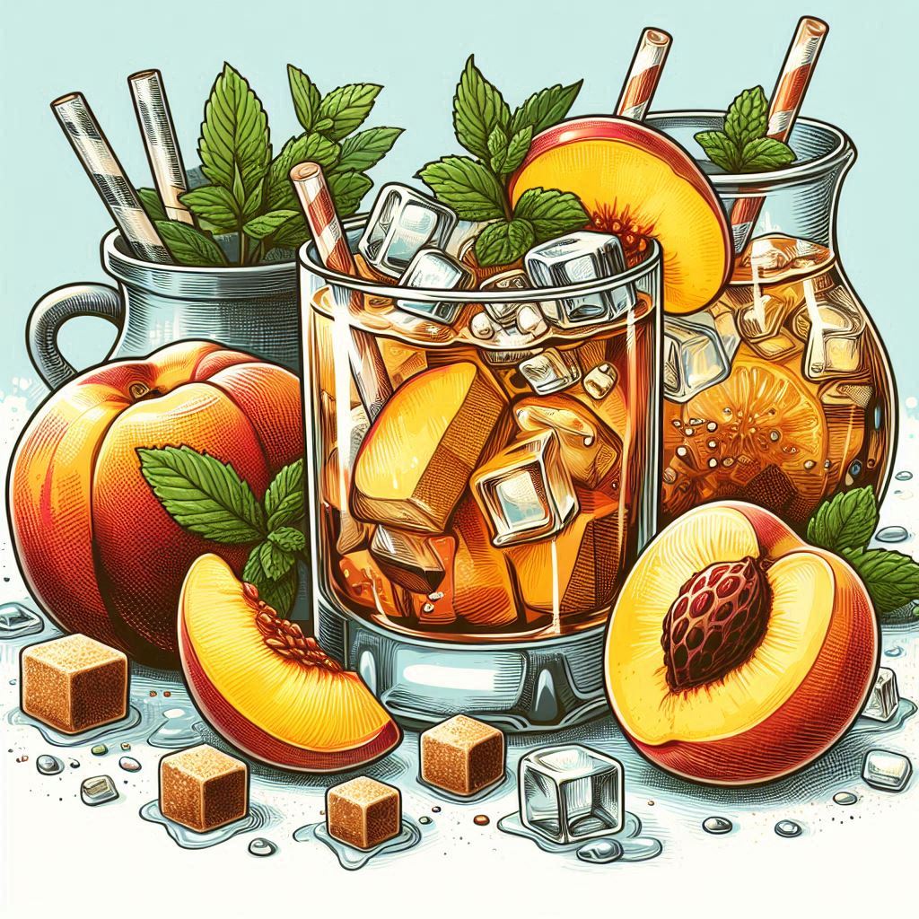 콩포트 복숭아 하이볼