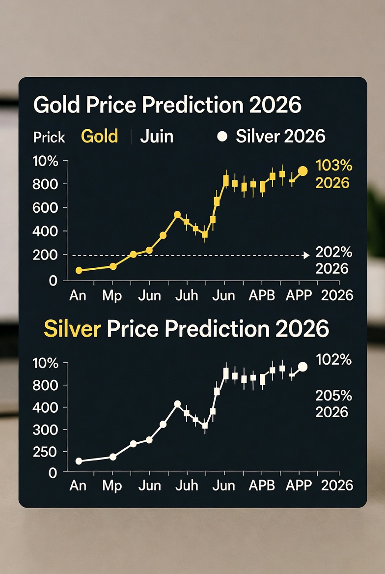 금과 은의 가격 상승 사진