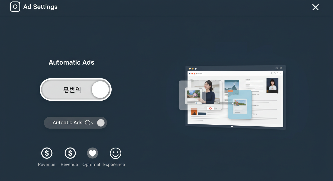 애드센스 자동 광고 설정법