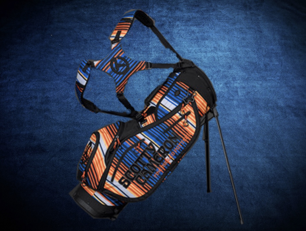Scotty Cameron 2025 Serape Stand Bag 전체 실루엣과 어깨 스트랩 디자인