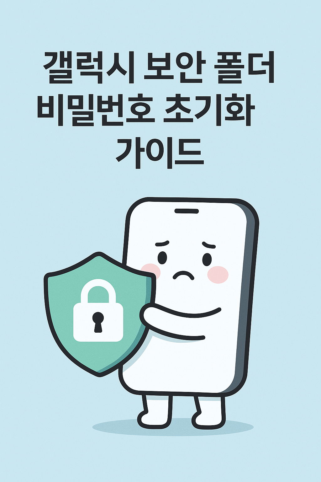 갤럭시 보안 폴더 비밀번호 초기화 가이드