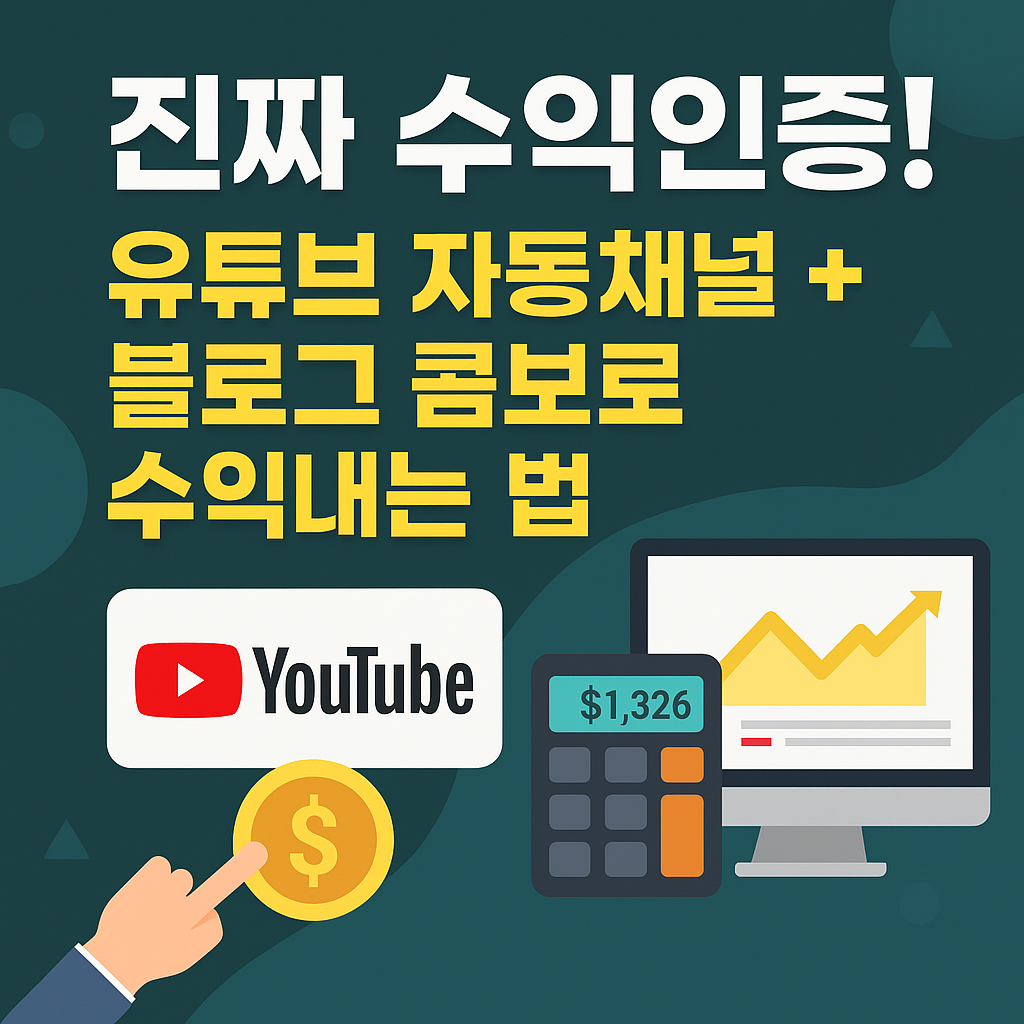유튜브 블로그 수익인증