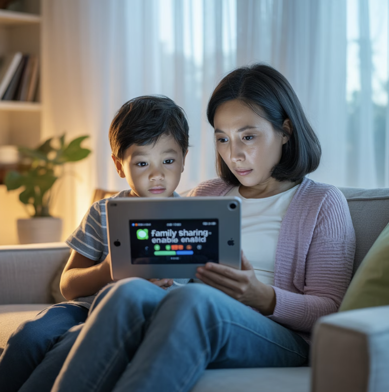 우리 아이를 위한 건강한 울타리, 가족 공유