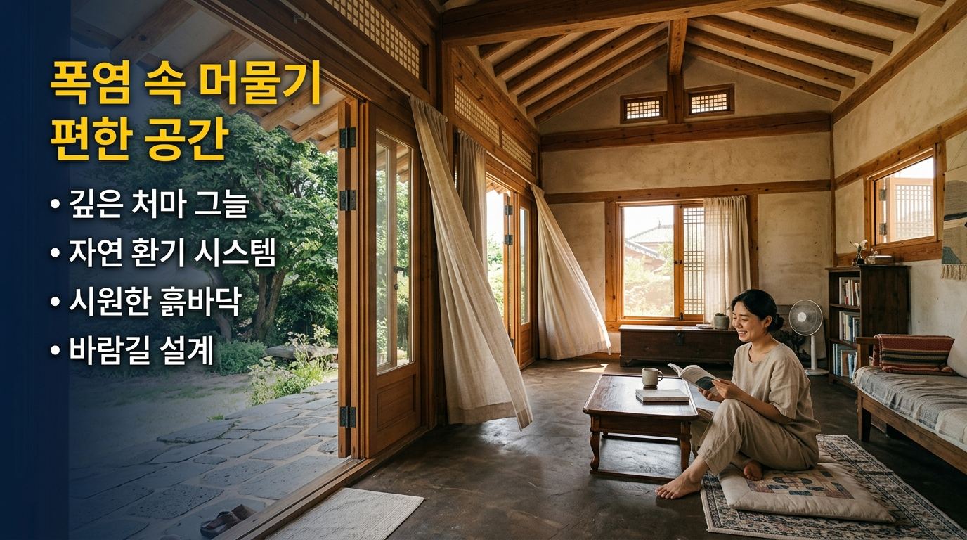 핵심결론 폭염속 머물기 편한 공간의 특징