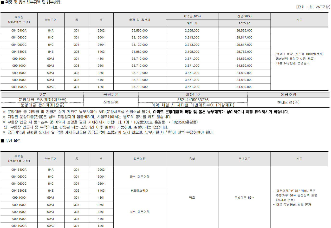송도 힐스테이트 레이크 3차 무순위 청약 아파트 줍줍 정보
