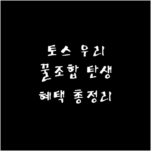 토스와 우리카드의 만남! 토스 연동카..