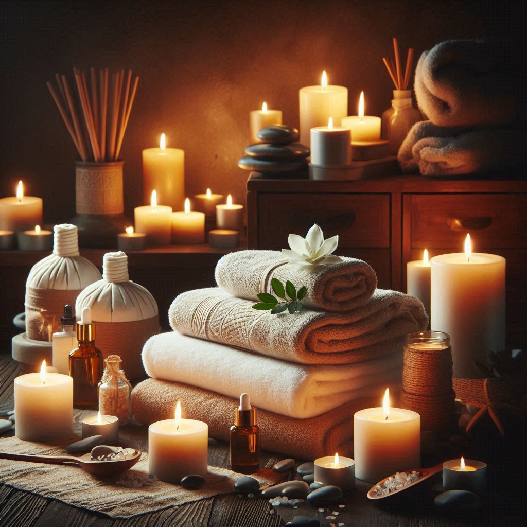 피부,체형관리 샵 배경