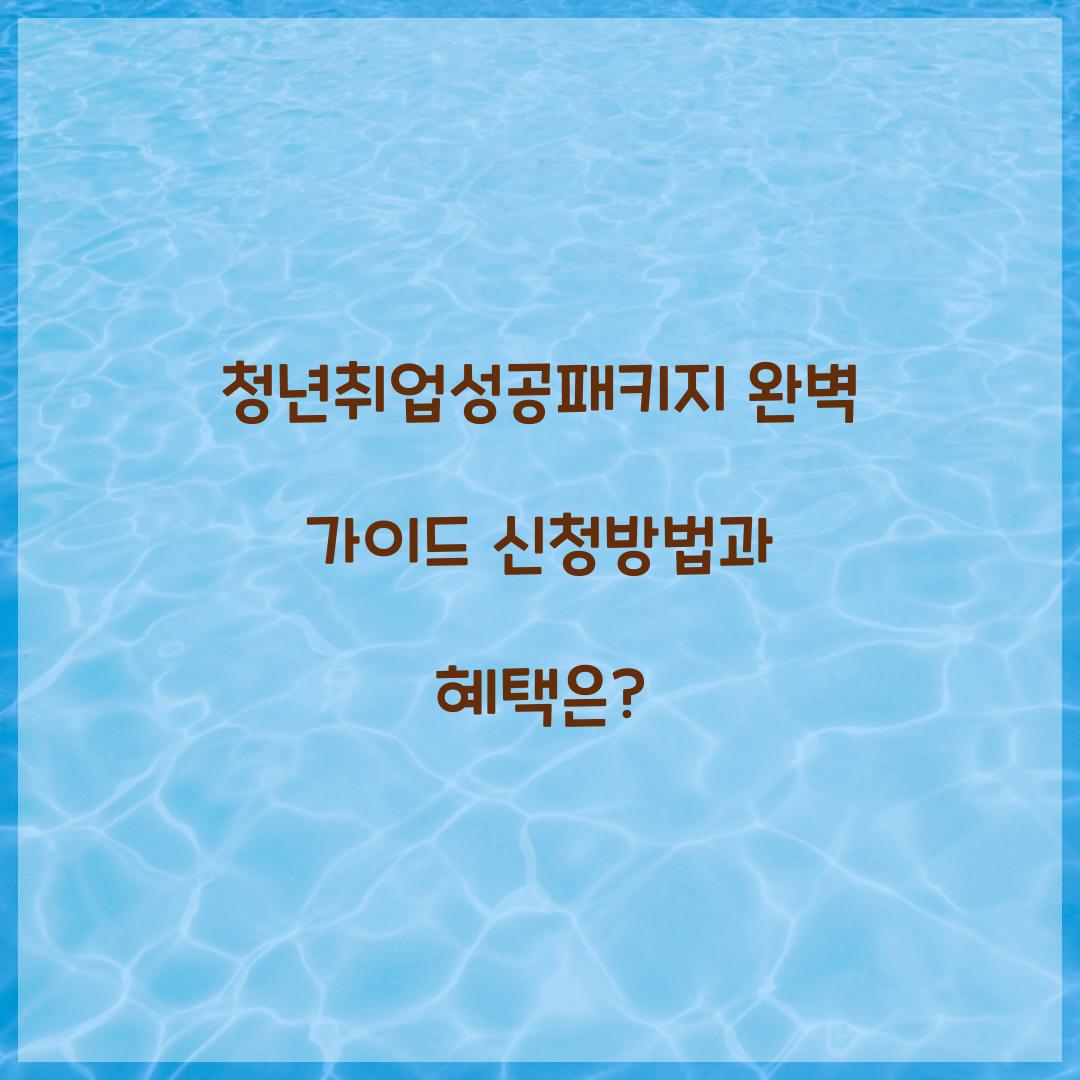 청년취업성공패키지
