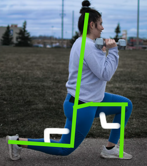 런지(Lunge) 올바른 자세