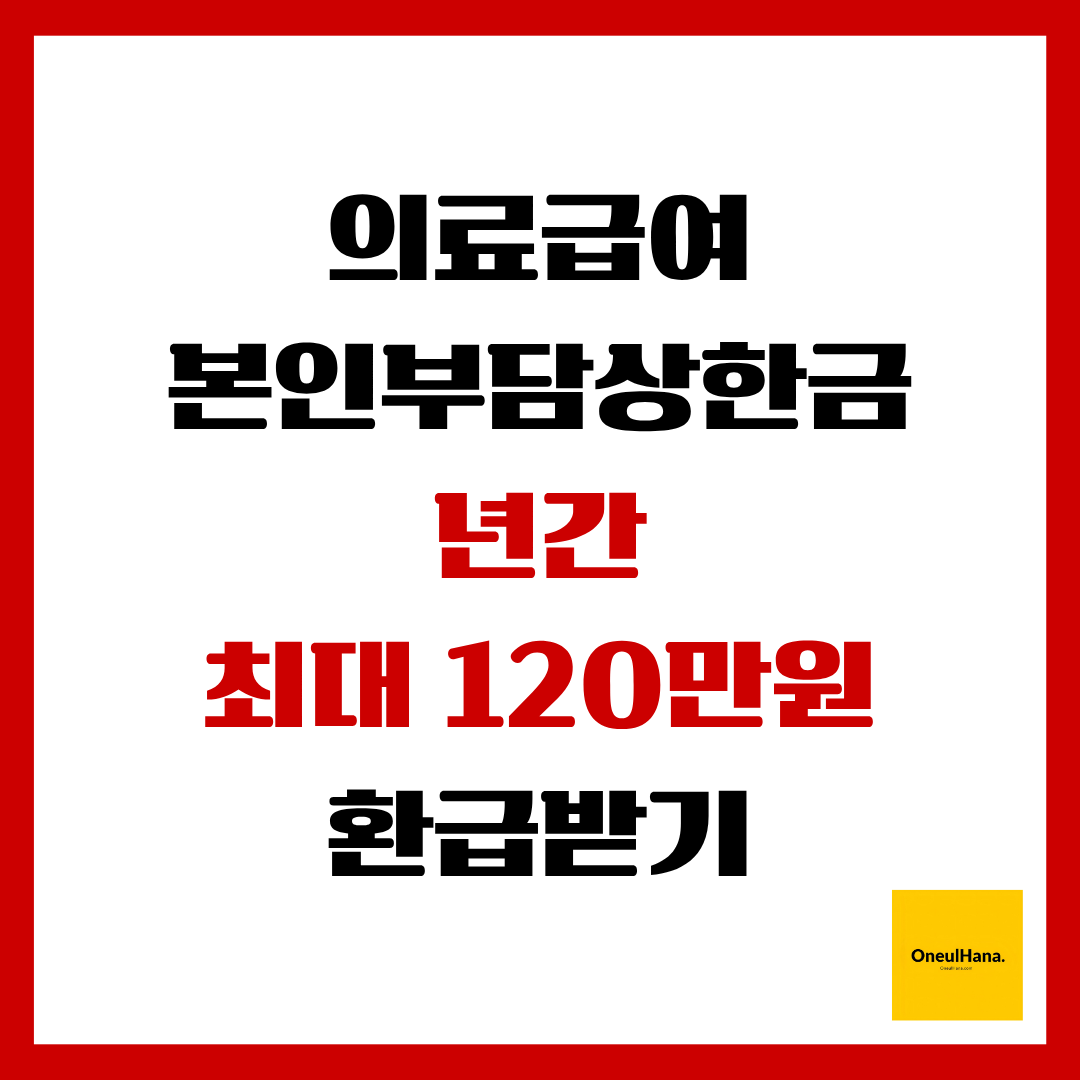 의료급여(본인부담상한금)신청방법