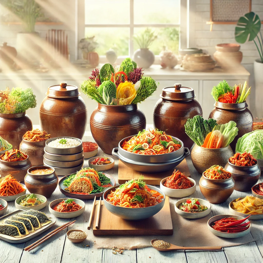 한국 전통건강식 발효음식 종류 사진