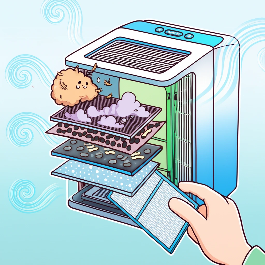 삼성 큐브 공기청정기 필터 세척 주기..