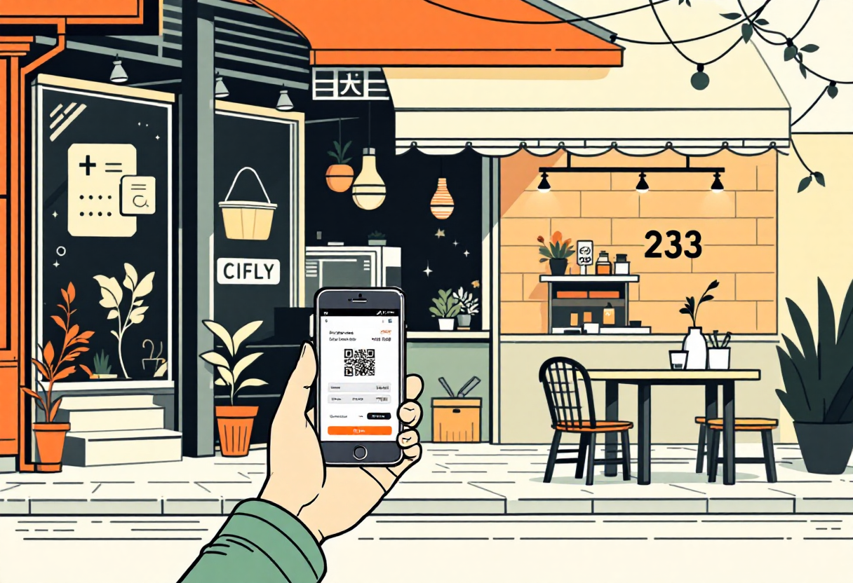 스마트폰 큐알코드로 학인