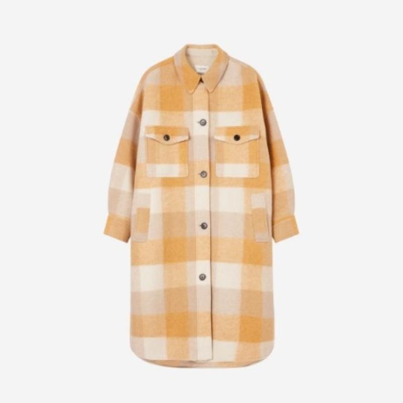 여성용 이자벨 마랑 폰티지 코트 허니 - ISABEL MARANT 이자벨마랑 Fontizi Coat Honey