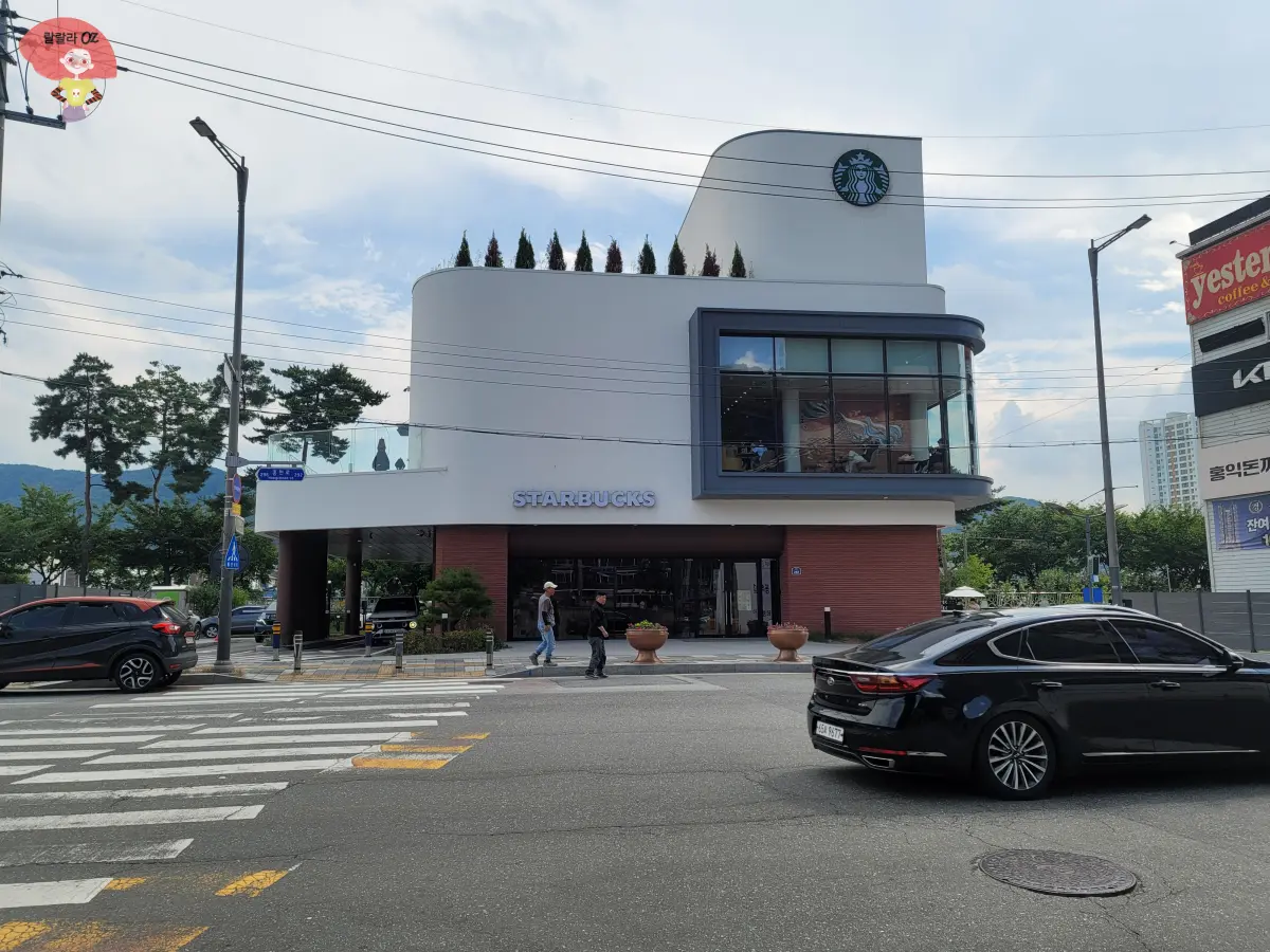 강원도-홍천-스타벅스-외관-유럽풍-느낌의-세련된-건물