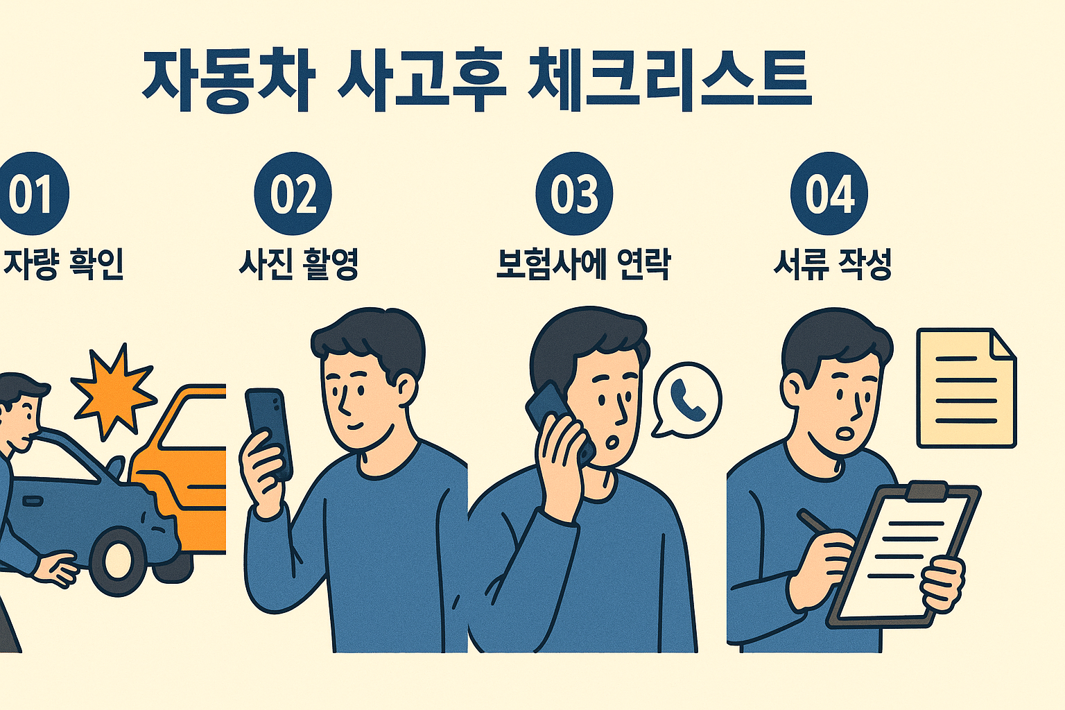 차량 사고 후 점검해야 할 항목