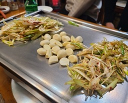 편마늘-파채구이