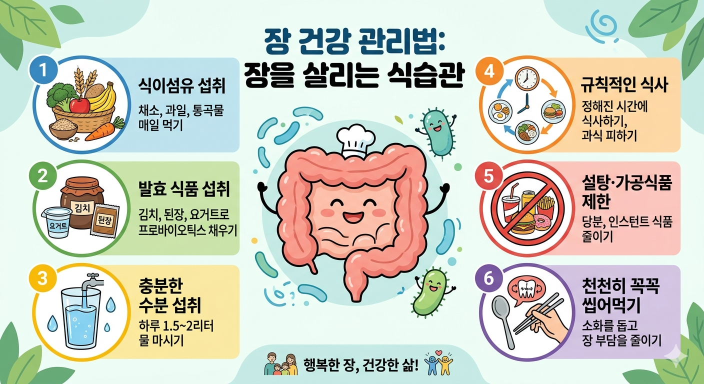 장 건강 관리법 장을 살리는 습관
