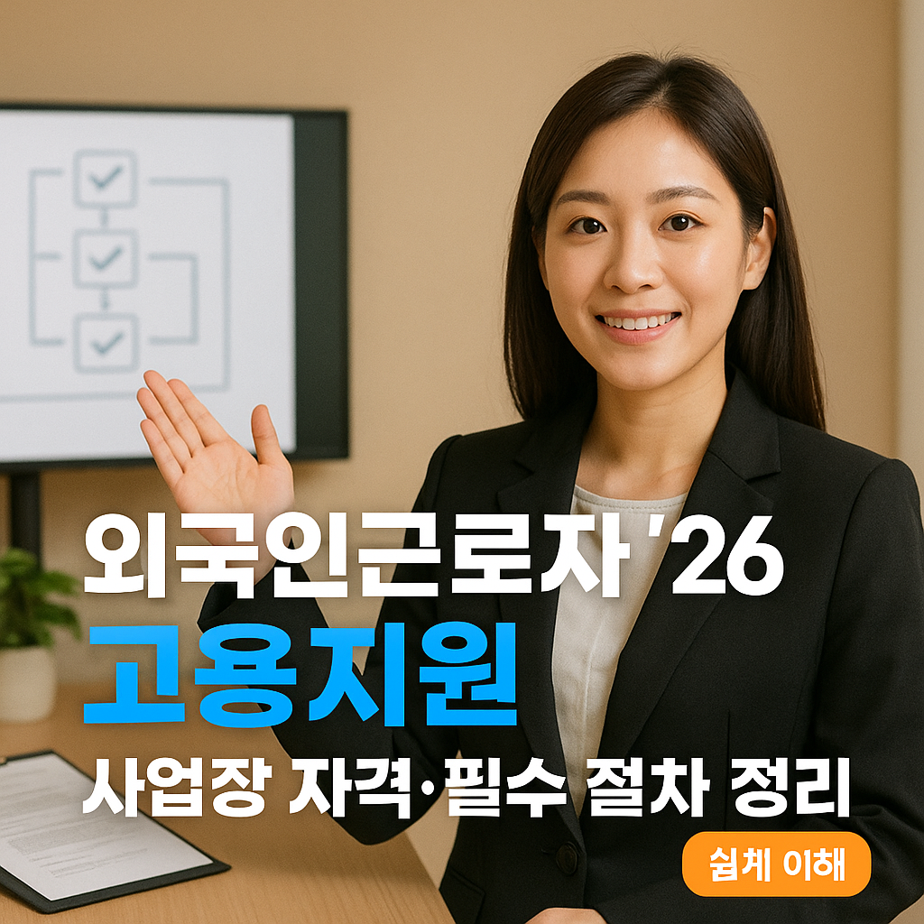 [외국인근로자 &rsquo;26] 고용지원 ｜ 사업장 자격&middot;필수 절차 정리