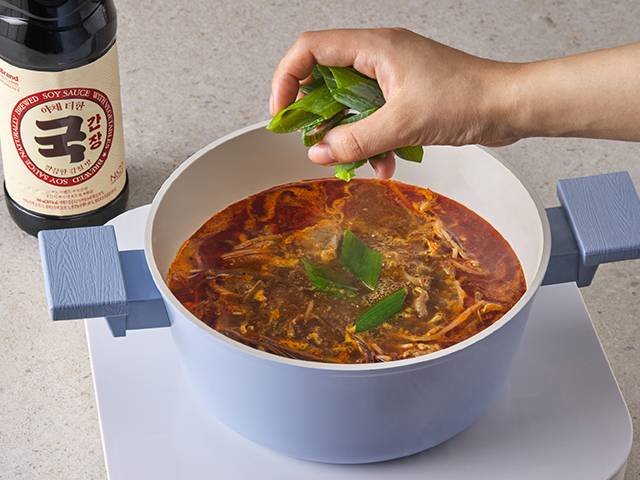 나물 육개장 레시피 대파 국간장