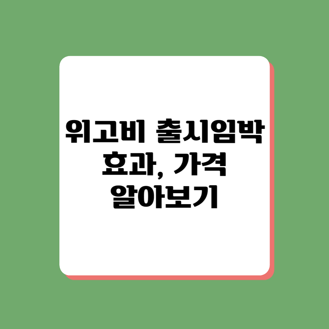 위고비 정보