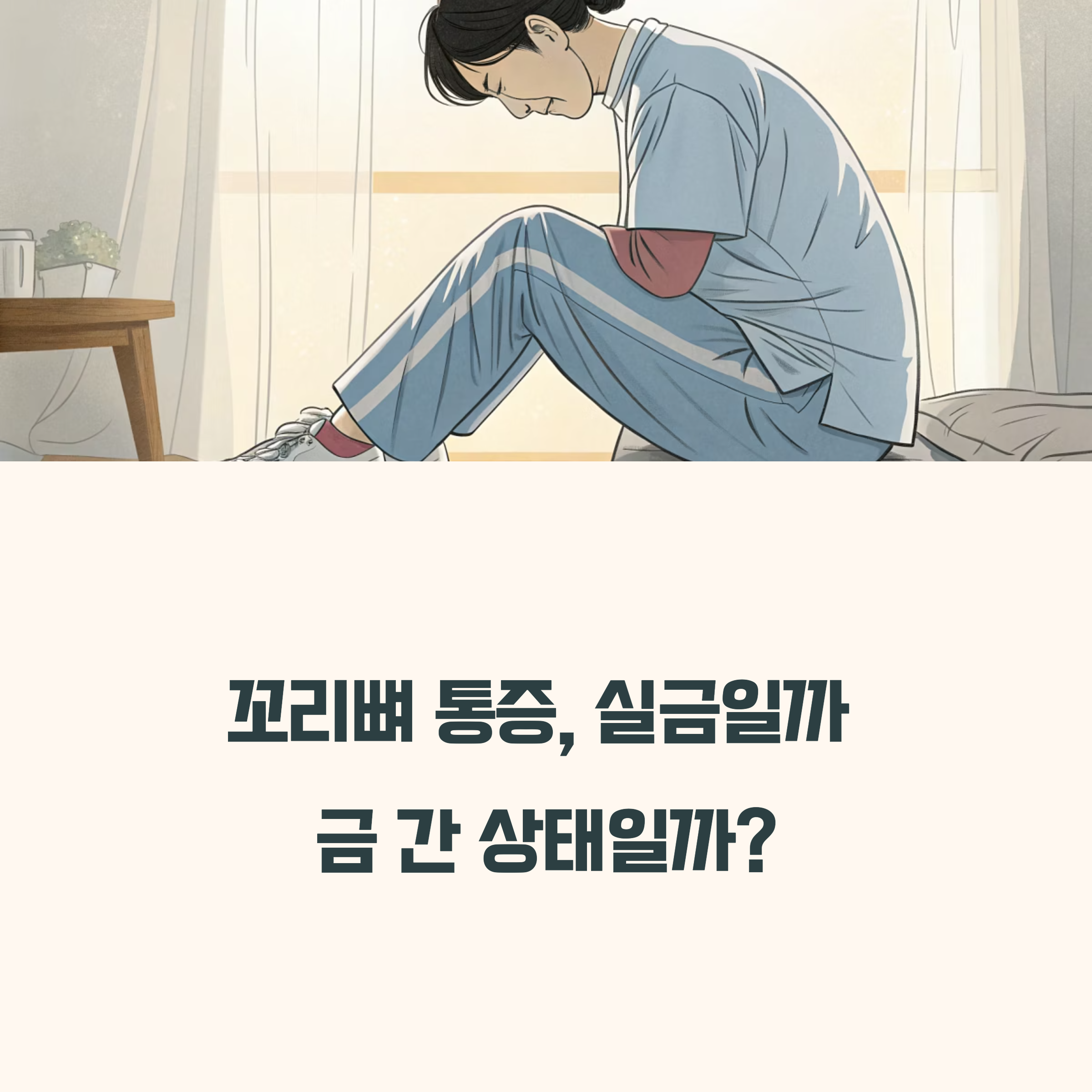 꼬리뼈 통증의 진짜 원인