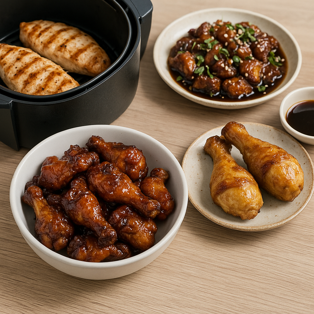 에어프라이어 닭요리 BEST 3 🍗 기름 없이도 바삭하고 맛있는 레시피 총정리!