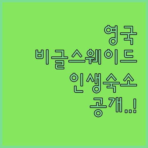 영국 비글스웨이드 근처 분위기 좋은 ..