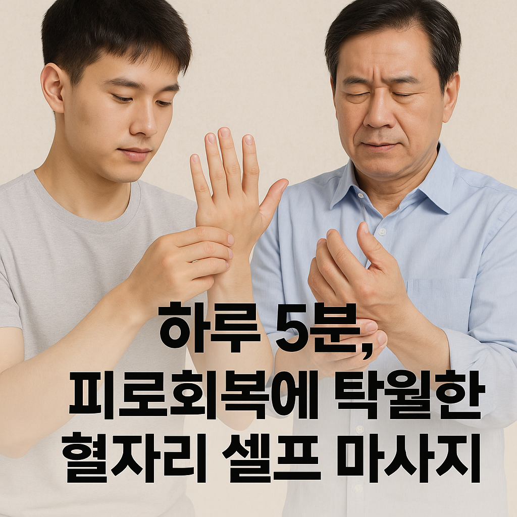 피로회복에 좋은 혈자리 5가지 셀프 지압으로 활력 되찾기
