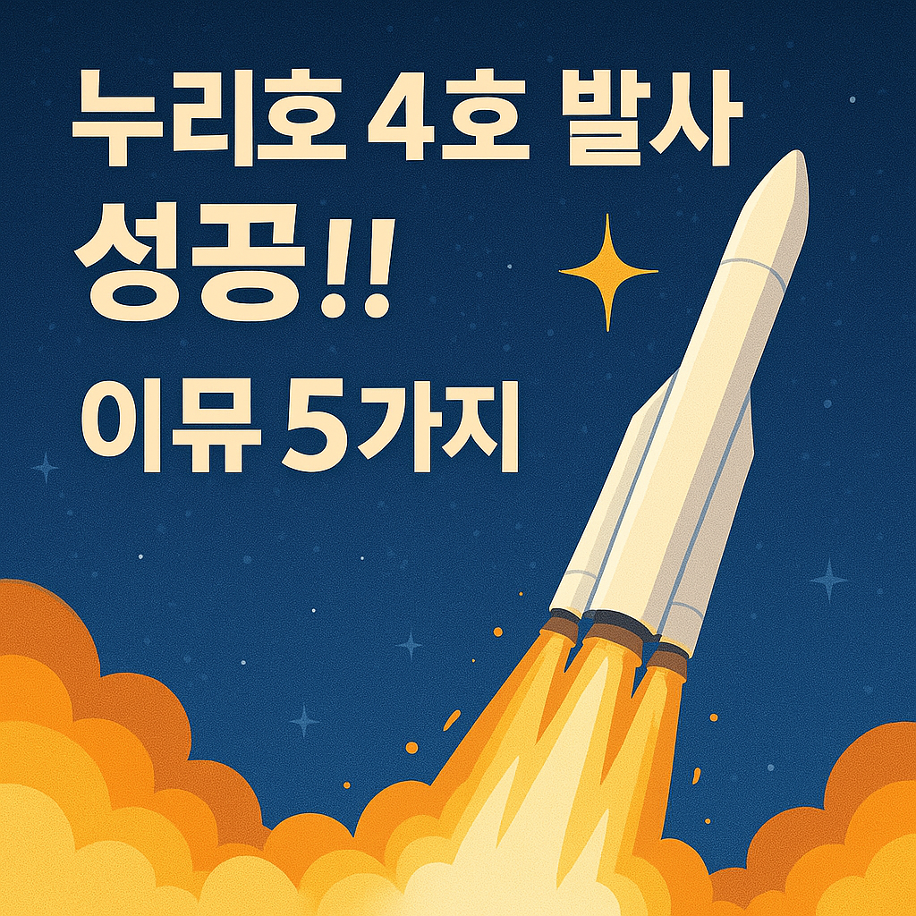 누리호 4차 발사 성공할 수밖에 없었던 이유 5가지
