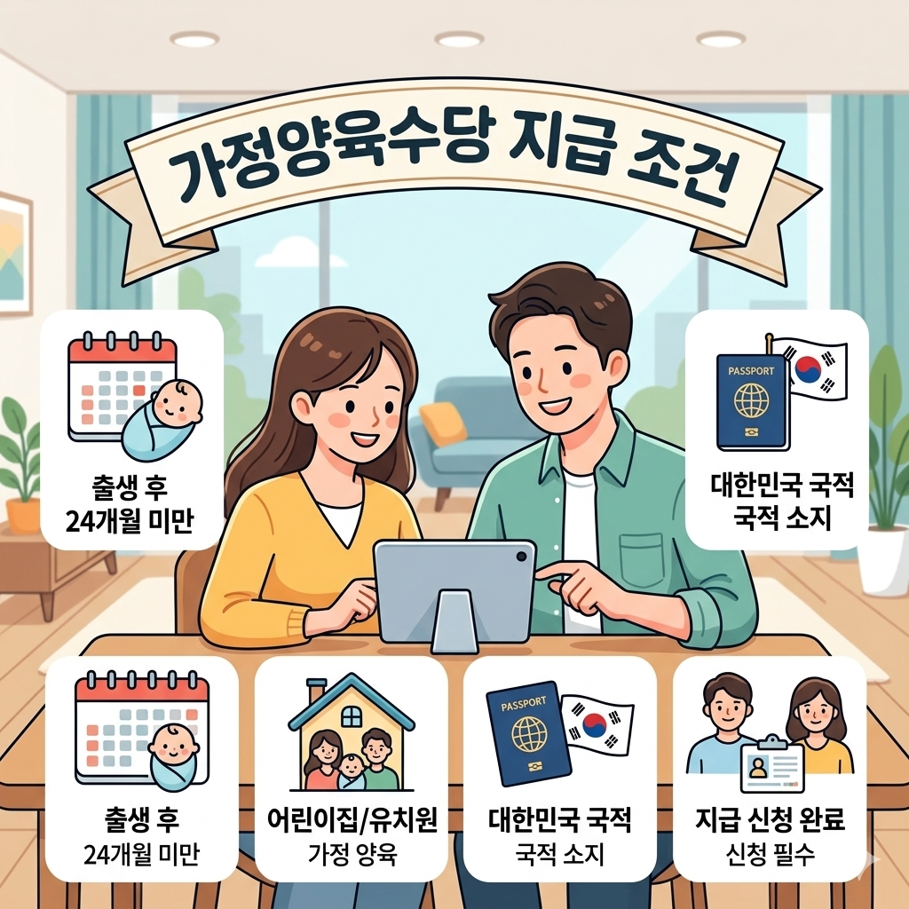 가정양육수당지급조건