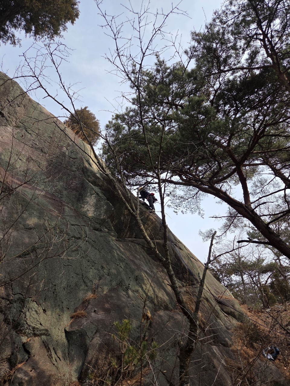 상리암장 암벽등반 우측 1벽 5.9+코스