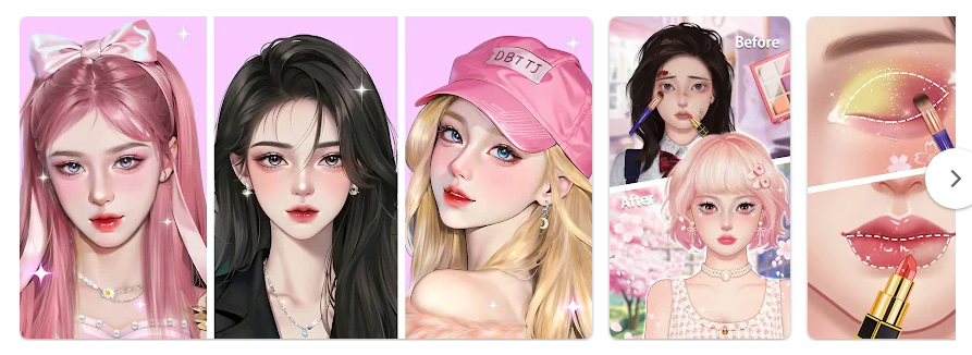 Makeup Beauty, 메이크업 게임 화장 게임 앱, 나만의 메이크업