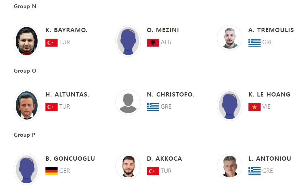 앙카라 3쿠션 당구 월드컵 PPPQ라운드 출전 선수