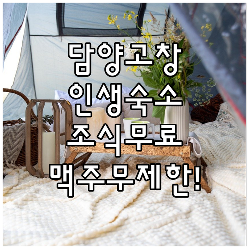 담양 고창 여행 숙소 후기 무료 조식..