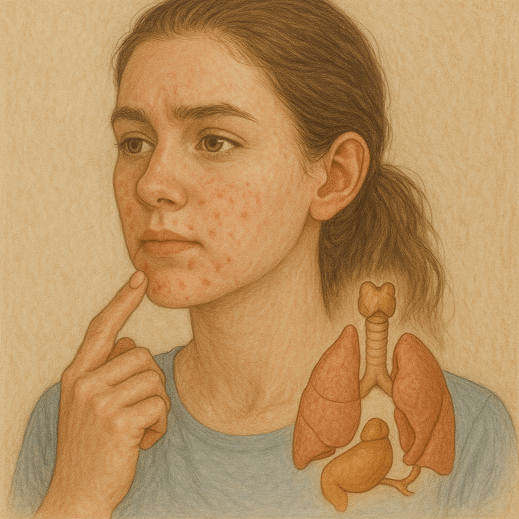 턱에 나는 여드름과 호르몬 관계