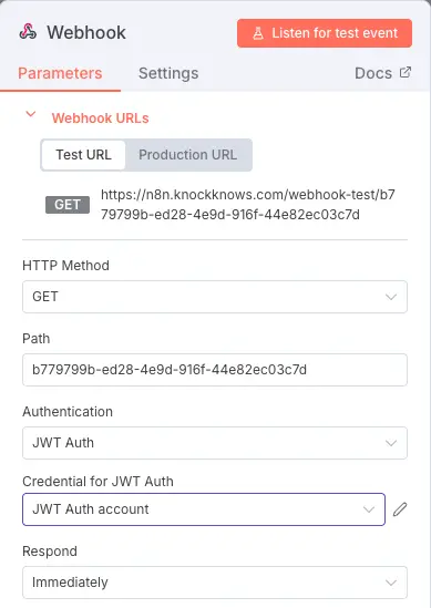 JWT Auth Webhook