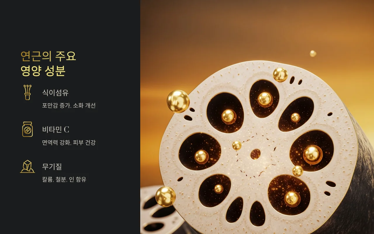 연근의 주요 영양 성분