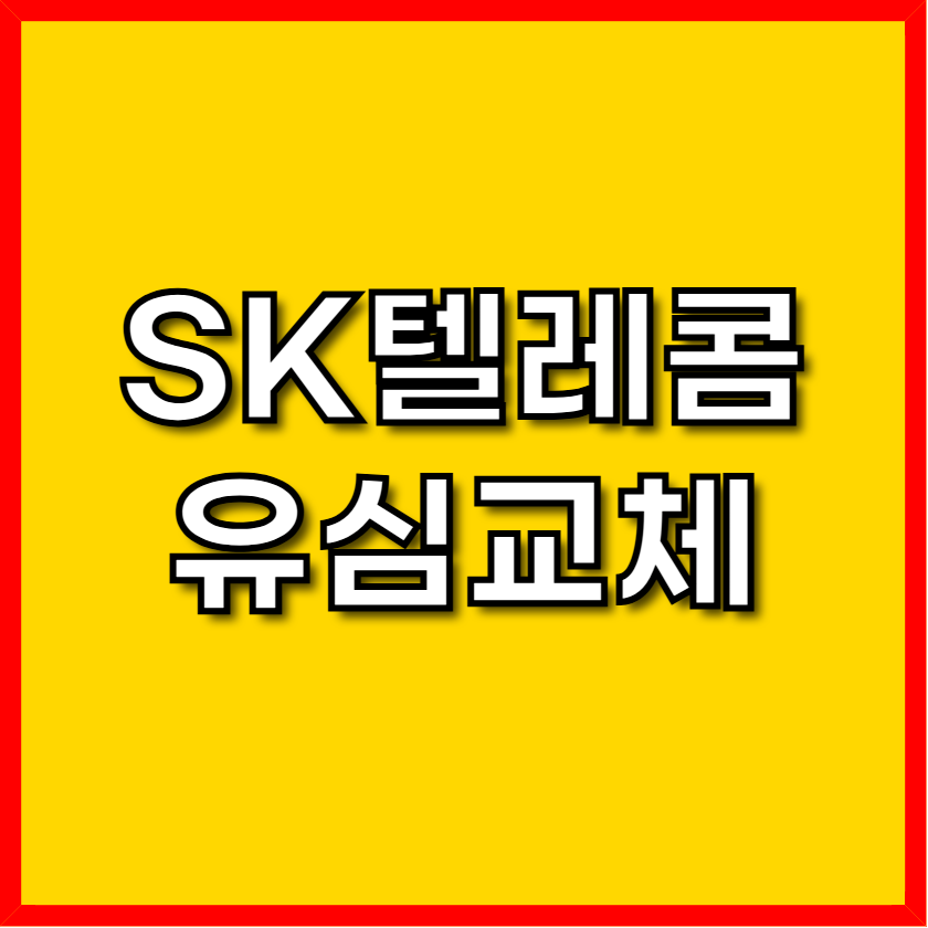 SK텔레콤 유심교체