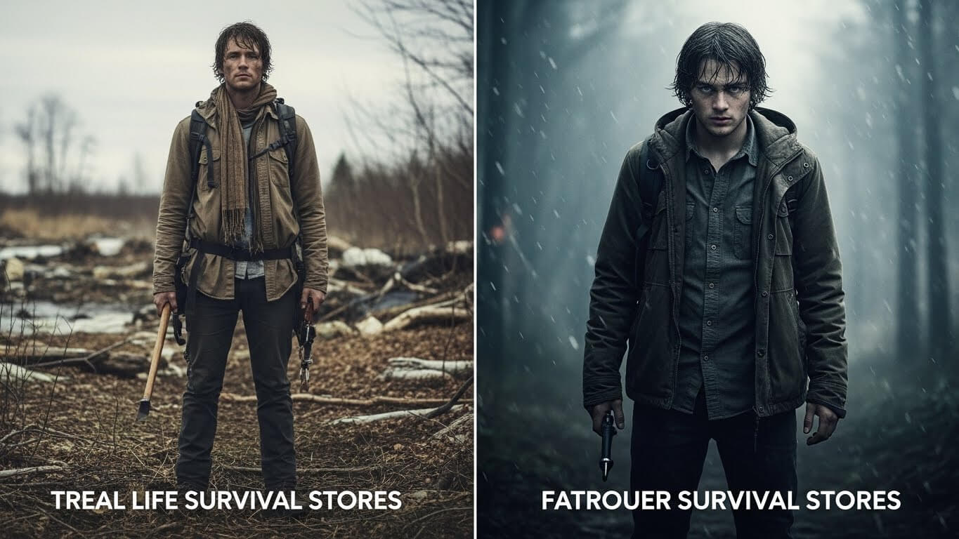 실화 생존물 vs 허구물 관련 사진