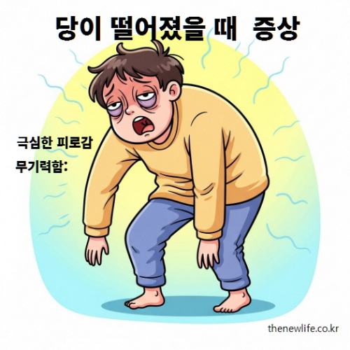 극심한 피로감과 무기력함으로 힘없이 서 있는 사람