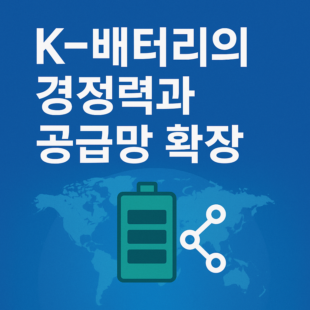 K-배터리의 경쟁력과 공급망 확장